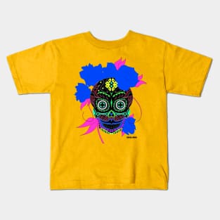 the golden catrina in mexican calavera ecopop Kids T-Shirt